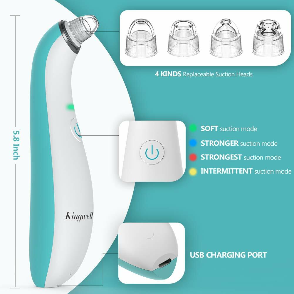 Facial Blackhead Remover Vacuum Pore Cleaner Rechargeable Blackhead Removal Tool