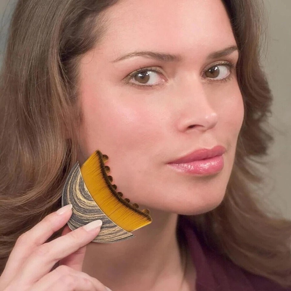 New Lymphatic Contour Face Brush, Dry Brushing Face Brush, Lymphatic Drainage
