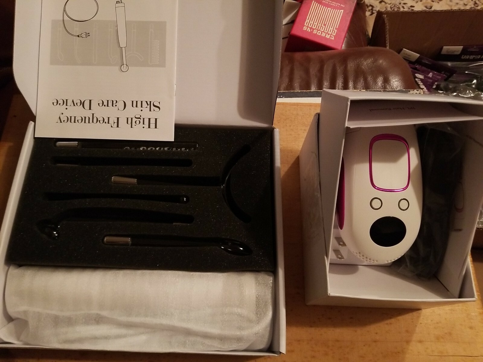 Project E Beauty Wand Neon & Argon | Violet & Orange & IPL Hair Removal Device