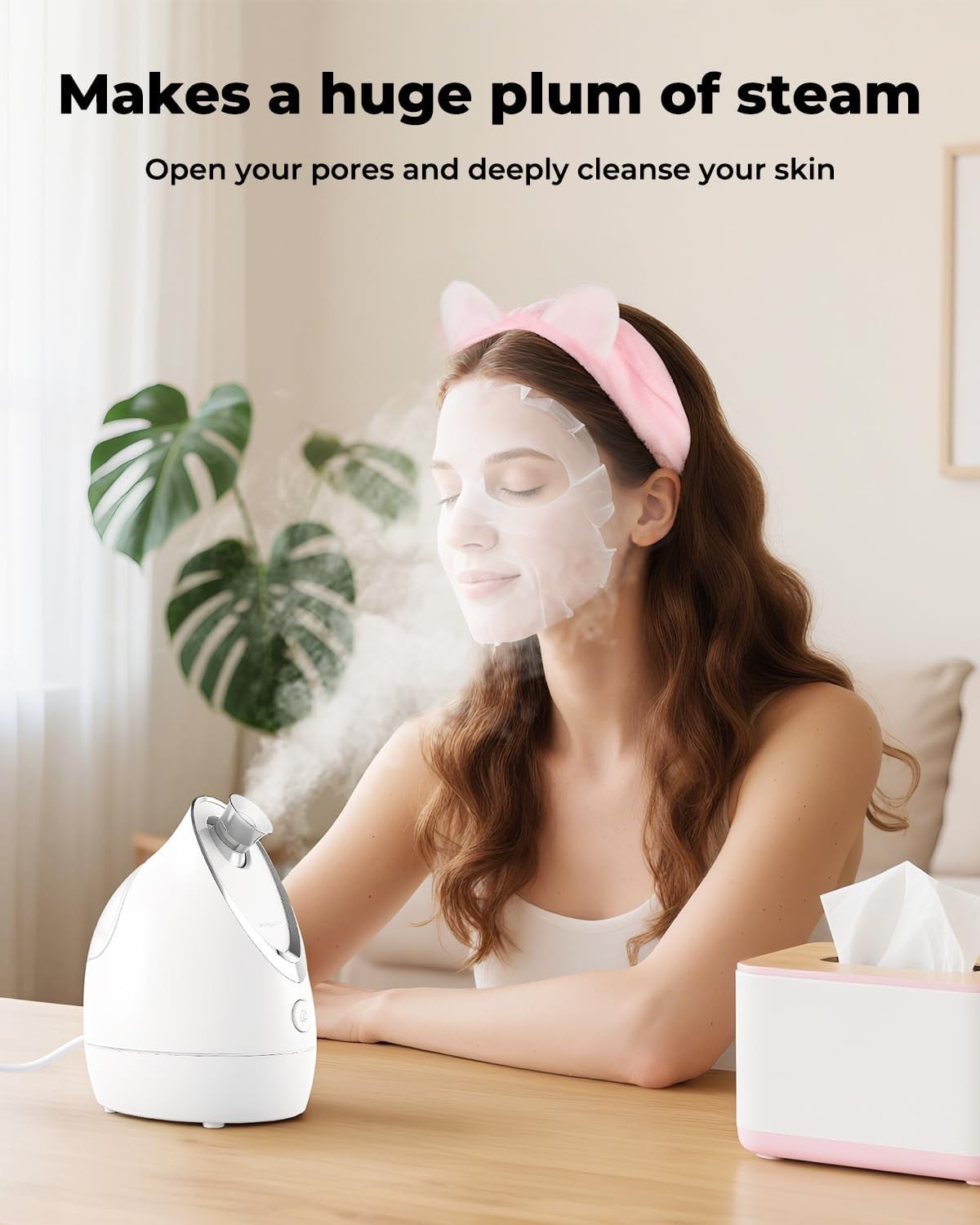 Compact Nano Facial Steamer – Ultimate Deep Clean & Hydration for Glowing Skin