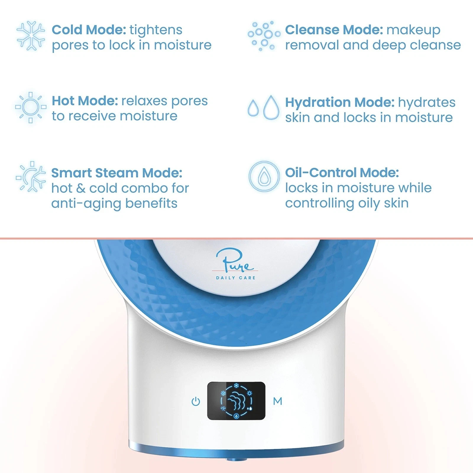 NanoSteamer Clinical 10-in-1 Dermatologist Ionic Steamer – 2 Multi-Position S…