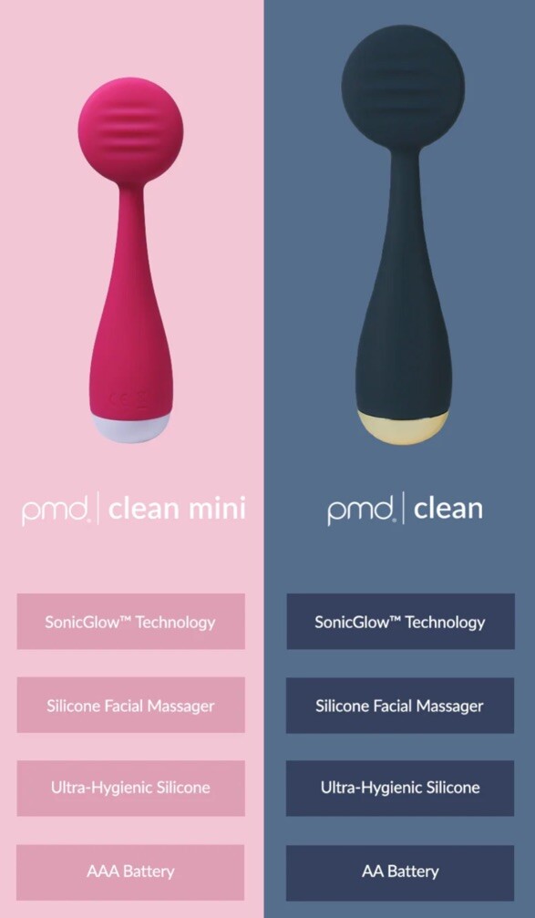 PMD Clean Mini Smart Facial Cleansing travel-size compact anti-aging massage