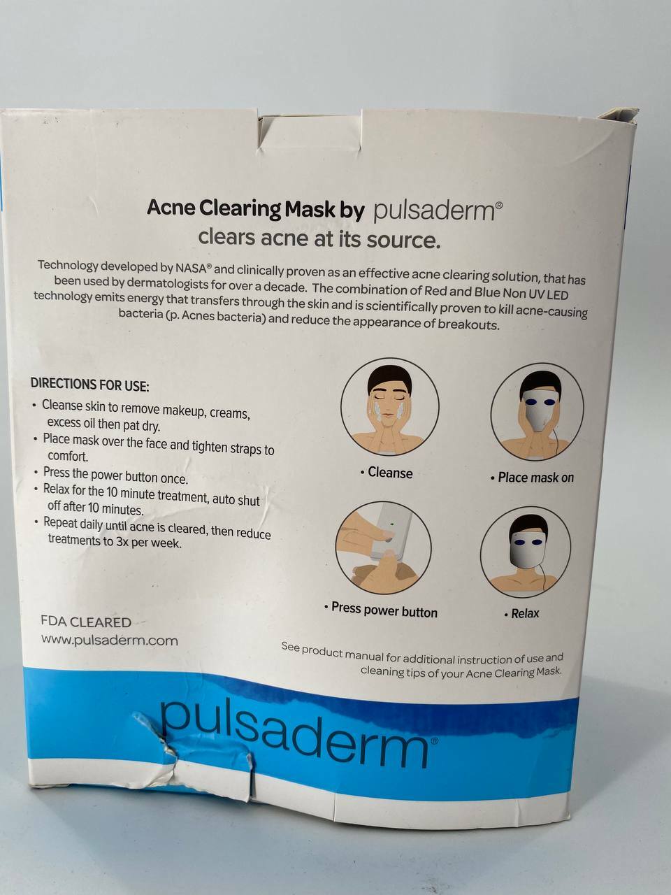 PULSADERM ACNE CLEARING MASK FACIAL MOISTURIZER, Pre-owned