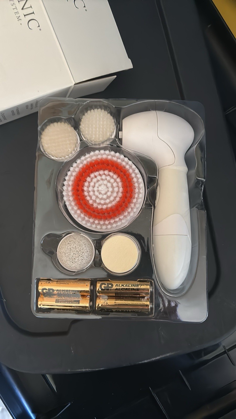 Spa Sonic Skin Care System Face & Body Polisher Professional Kit, White