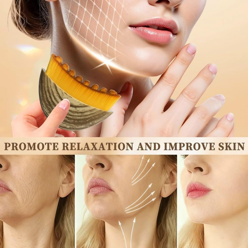 Lymphatic Face Brush,Manual Facial Cleansing Brush for Sensitive Skin, Lymphatic