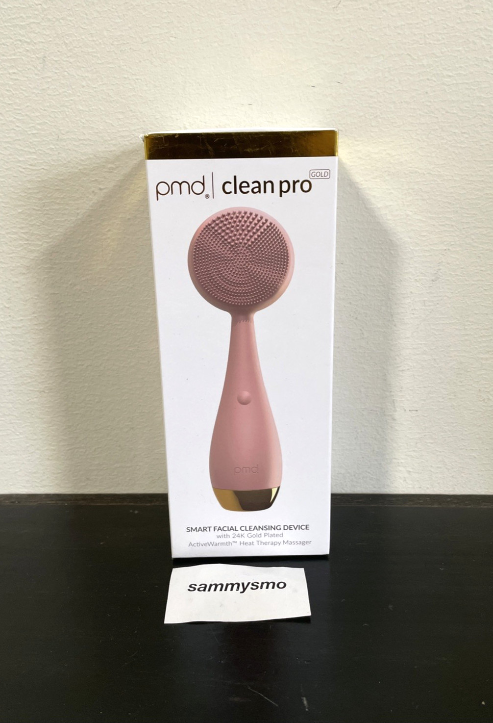 Pmd Clean Pro Smart Facial Cleansing Device 24K Gold Plated heat Massager 4002
