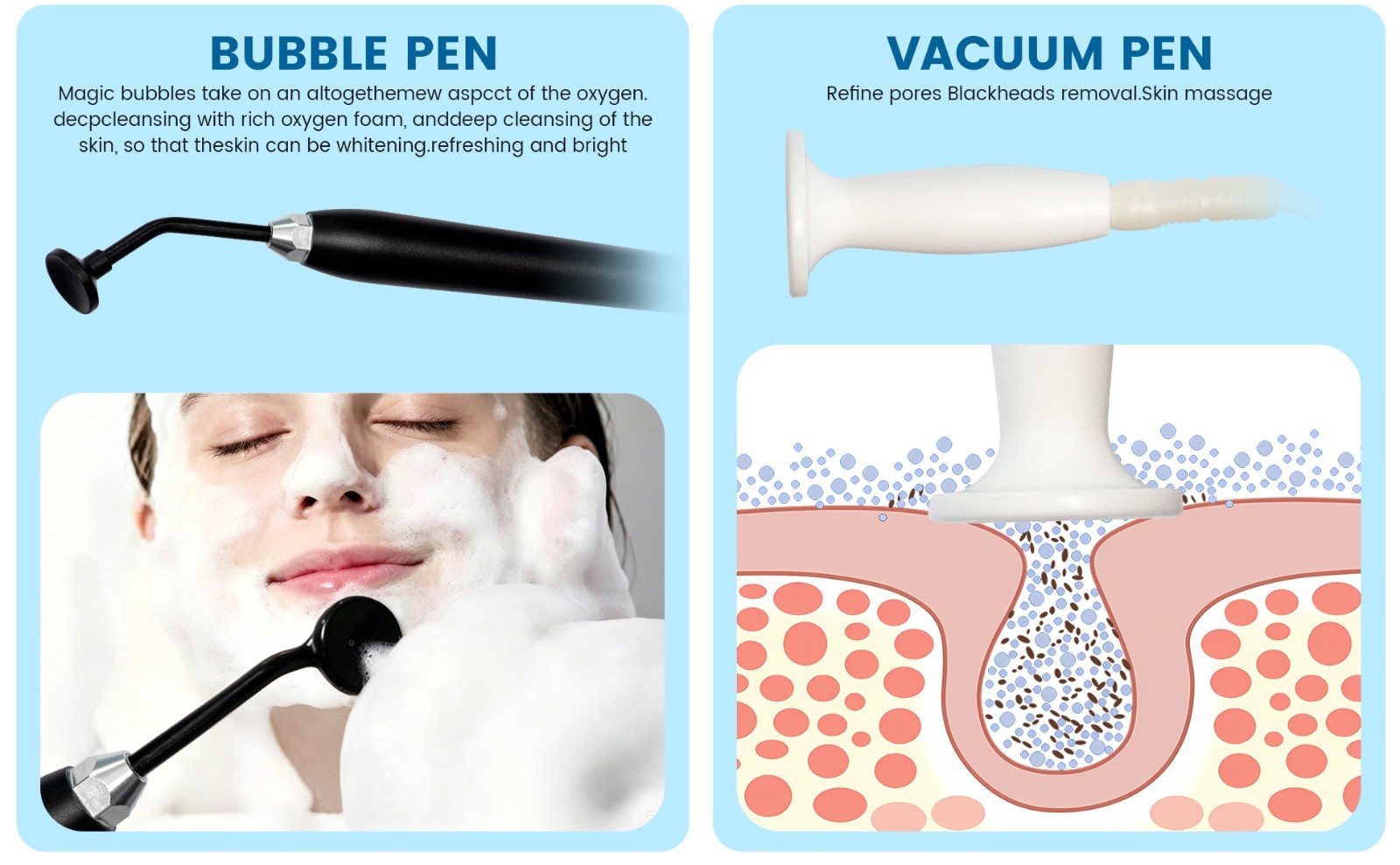 14-in-1 Facial Cleaning Skin brightening Acne Blackhead Removal beauty Machine