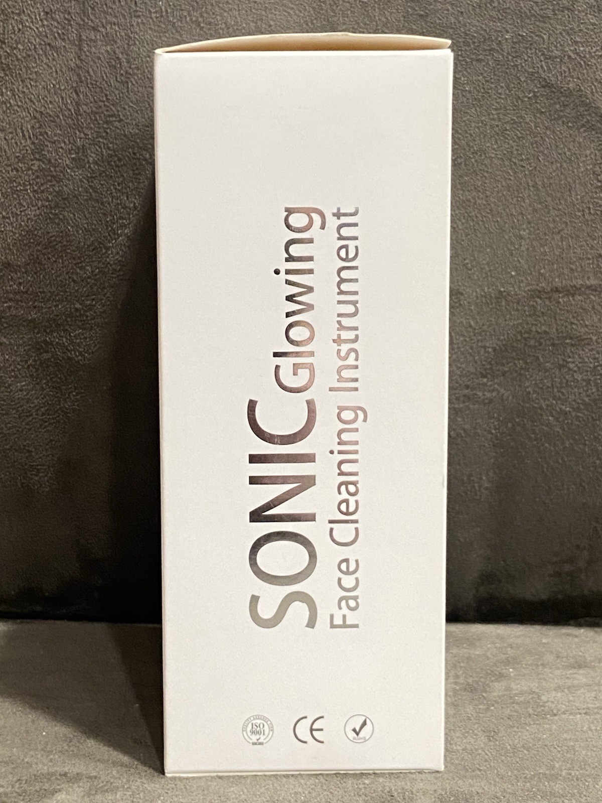 SONIC GLOWING FACE MIRA WHITE BATTERY OPERATED FACIAL CLEANING SPIN BRUSH – NEW!