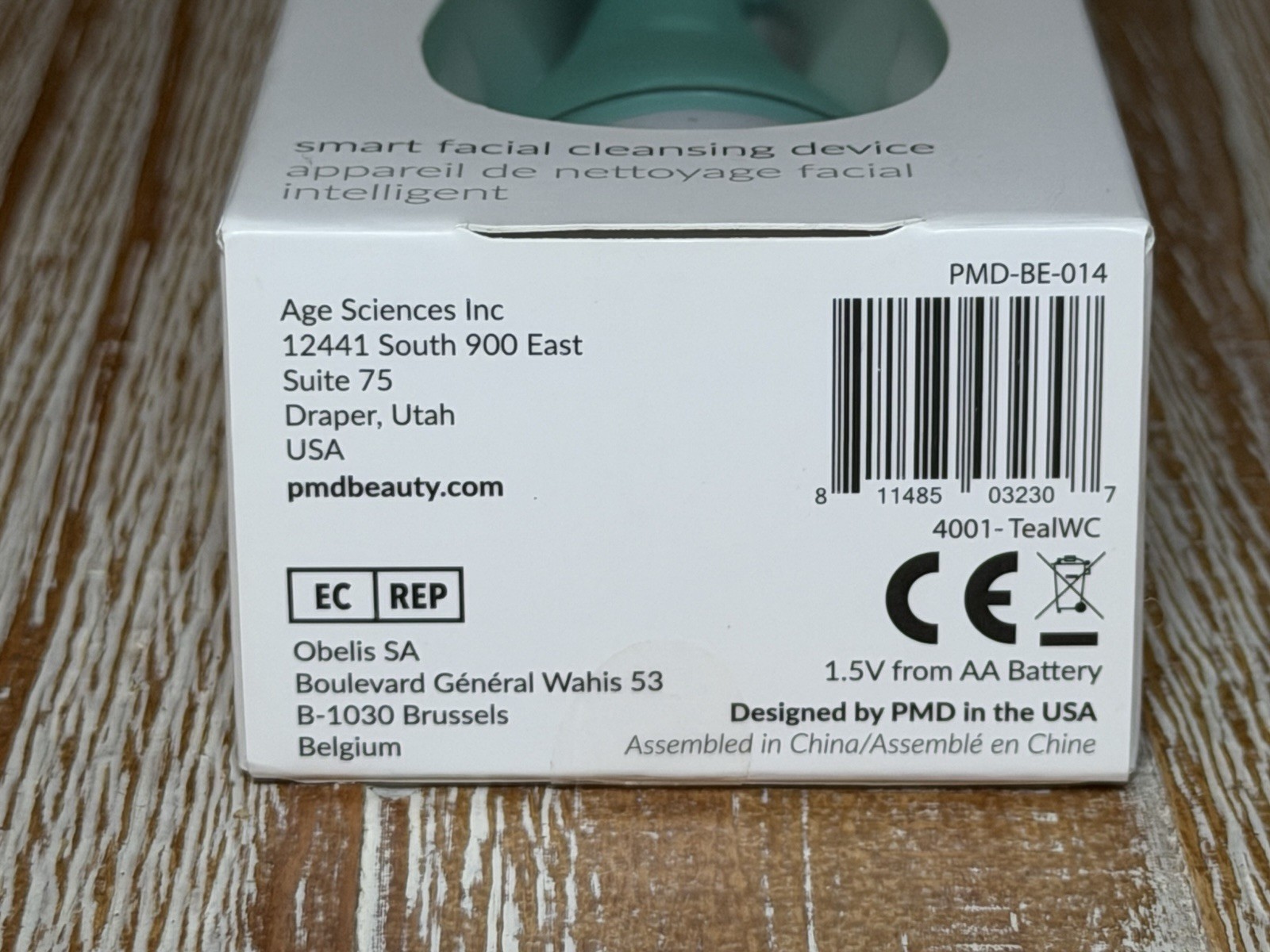 PMD Clean Facial Cleansing Device with Silicone Brush Teal New Sealed Box