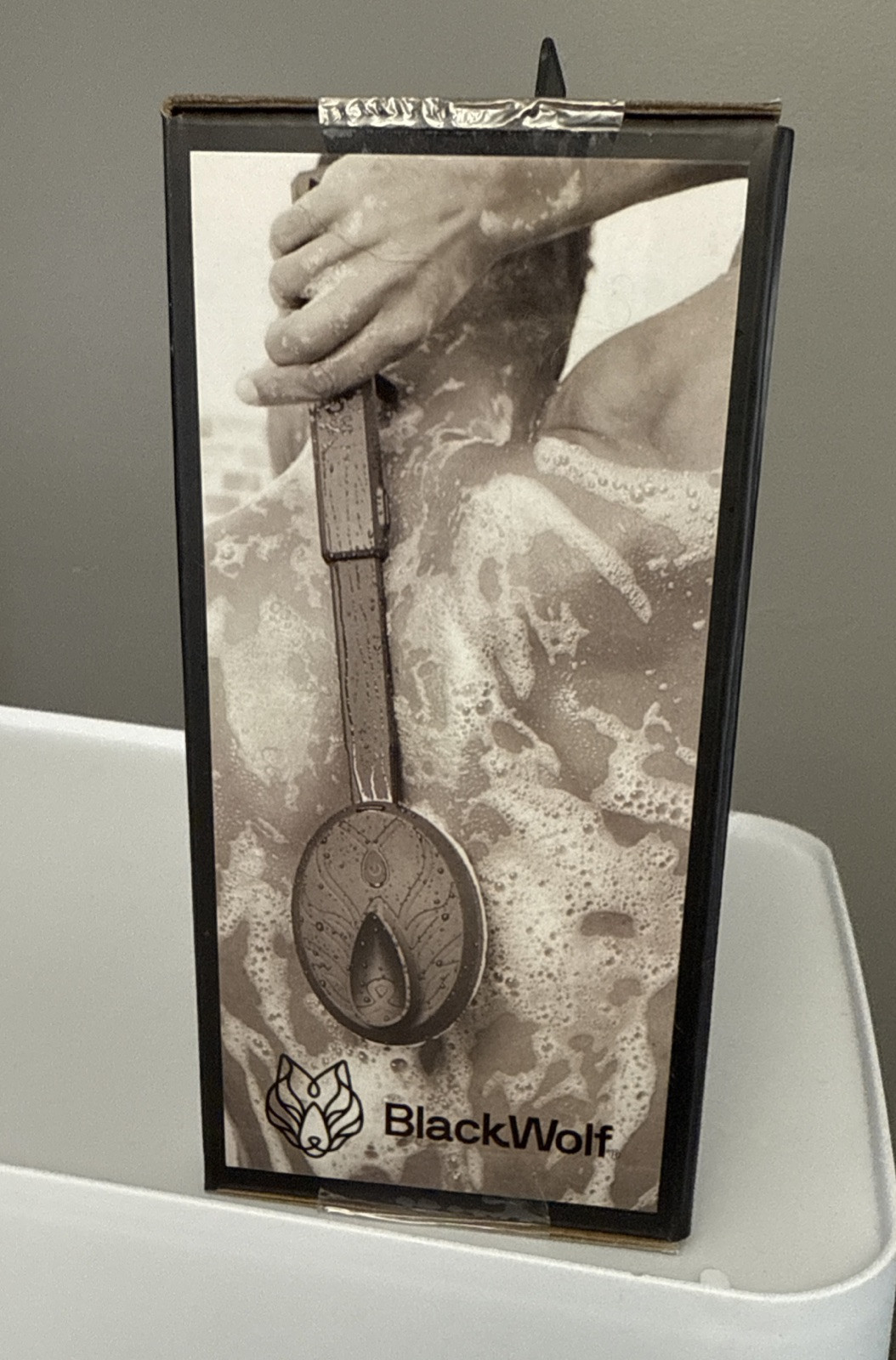 BlackWolf Sonic Scrubber Black Vibrating Scrubber NEW SEALED Men Rechargeable