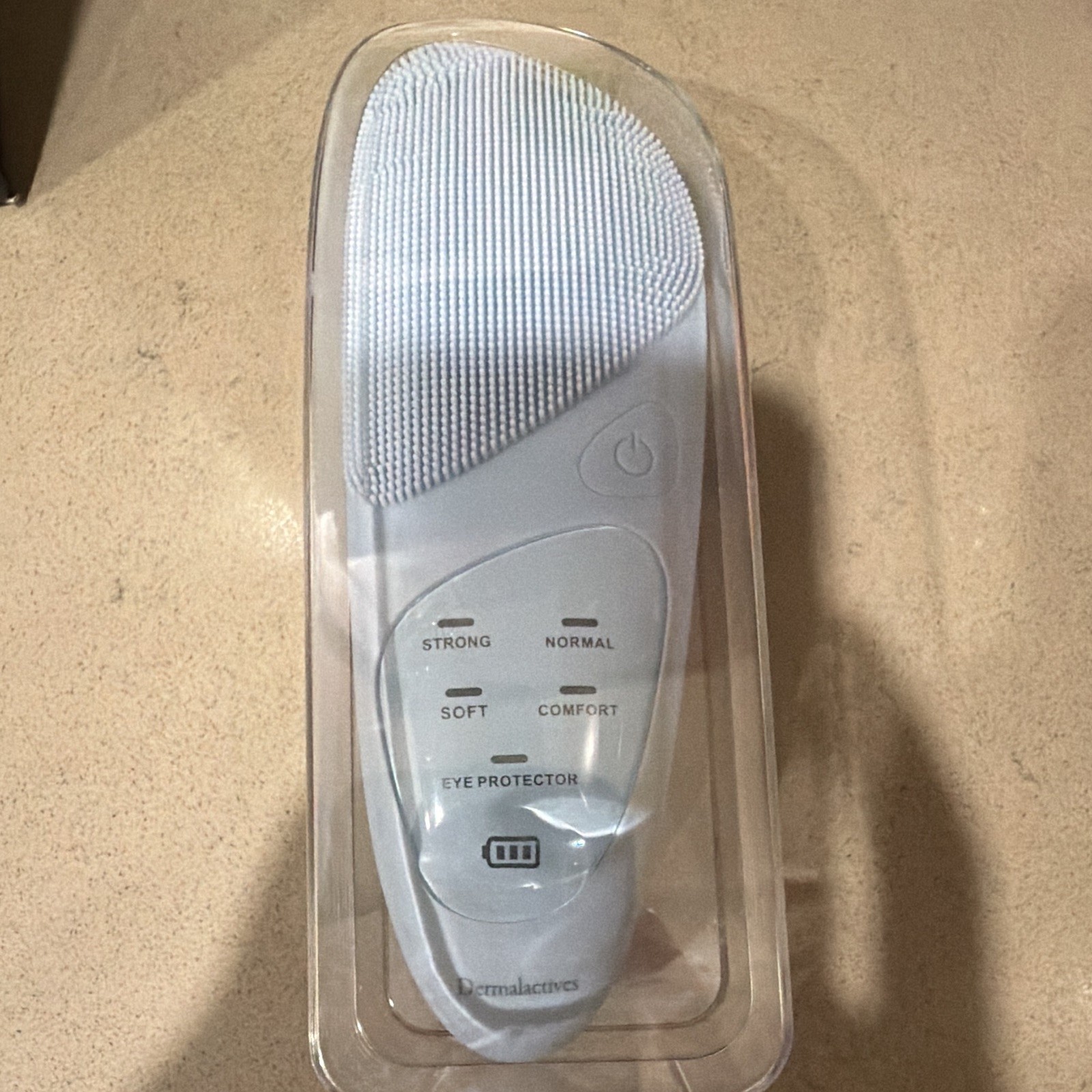 Dermalactives PureSkin Silicone Electric Facial Cleansing Brush White D-0055
