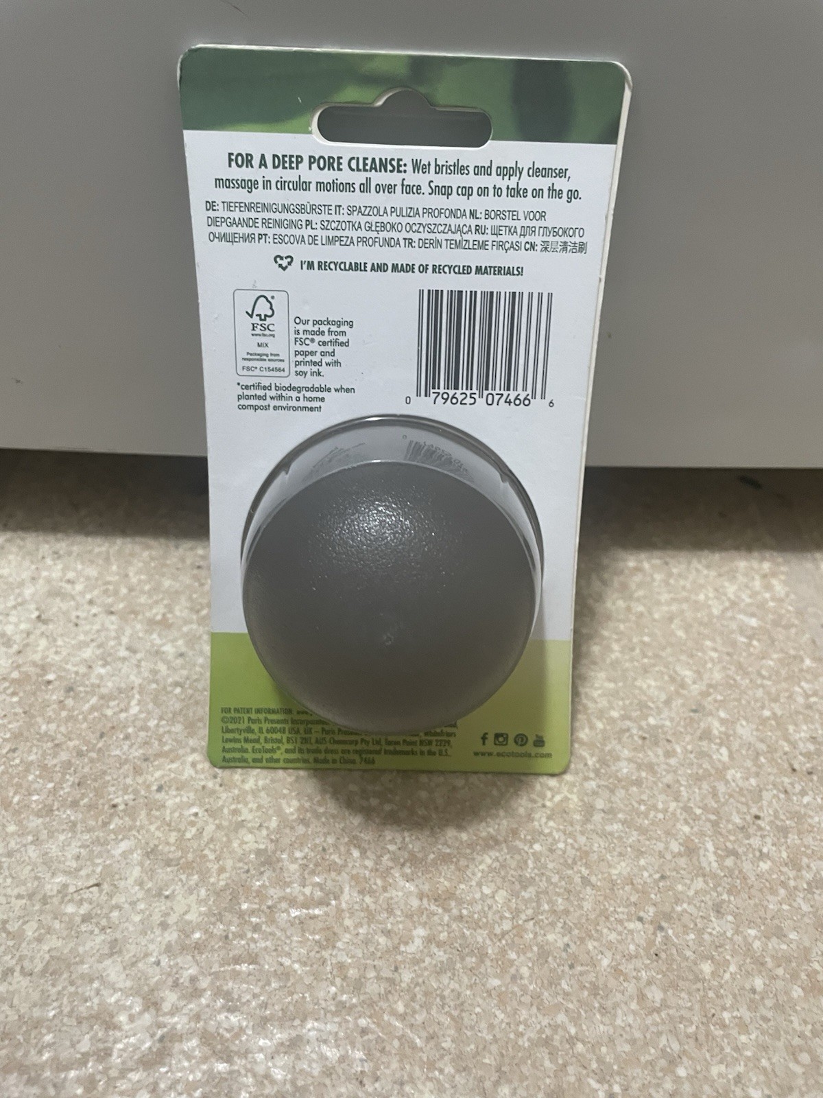 Ecotools Deep Cleansing Facial Brush Cleansing + Smoothing 1 Grey / Gray Brush