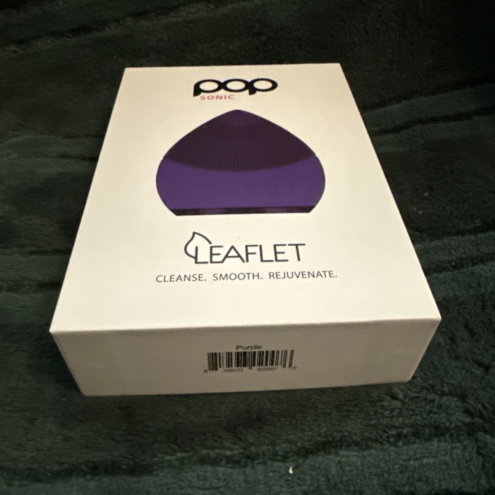 Pop Sonic The Leaflet Sonic Facial Cleansing Device Purple New Open Box