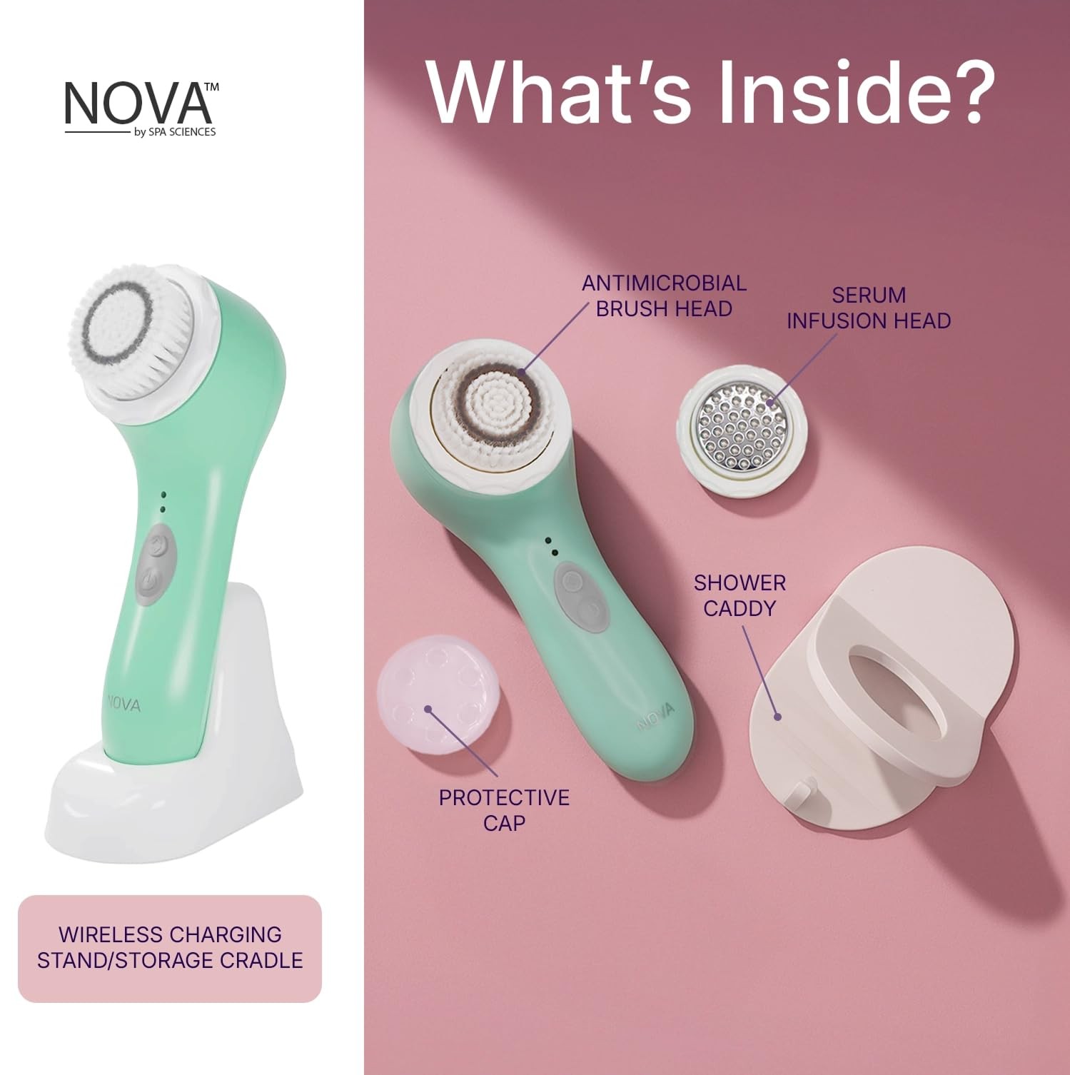 Spa Sciences – Nova – Sonic Cleansing Brush Bristles Infusion System Anti-Aging