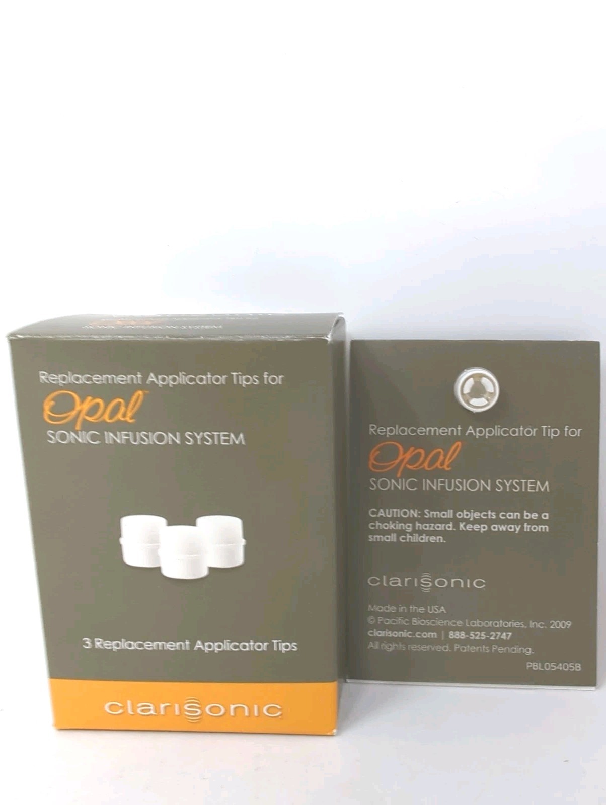 4x White Replacement Applicator Tips Clarisonic Opal Sonic Infusion System NEW