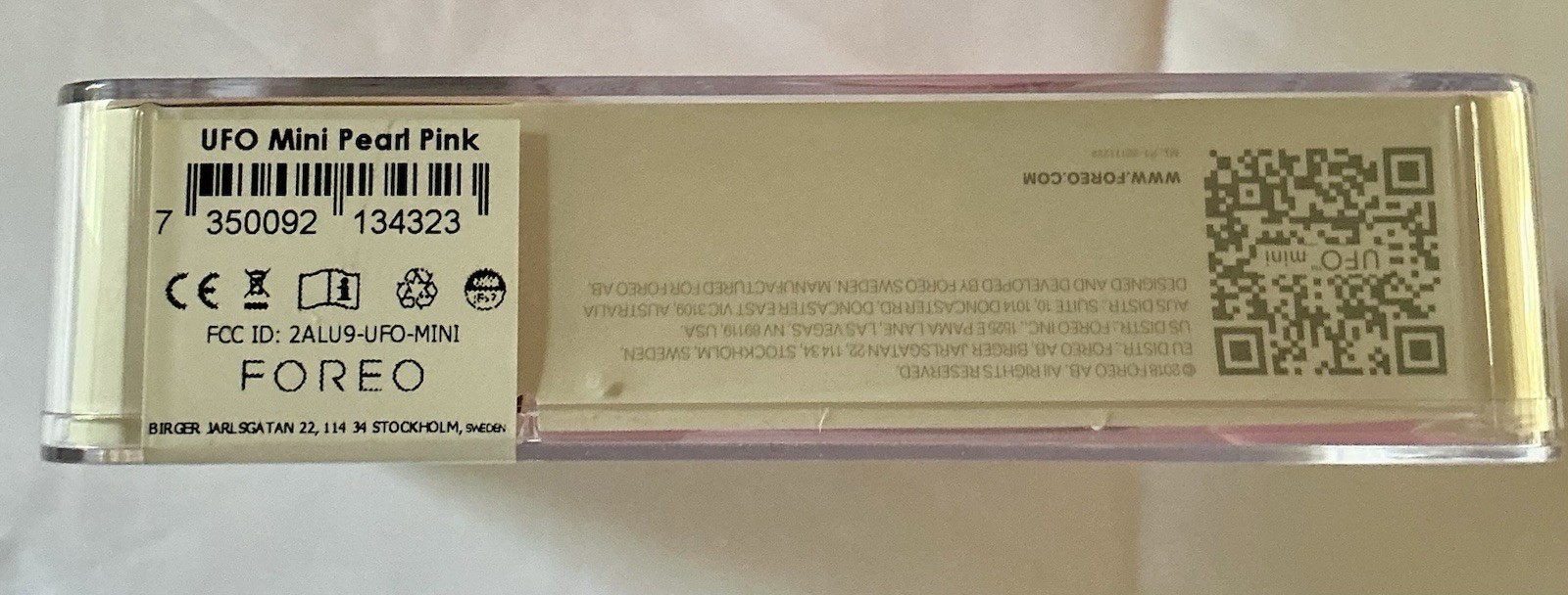 FOREO UFO MINI 2 SWEDISH BEAUTY-TECH POWER MASK PEARL PINK SEALED MR 1018