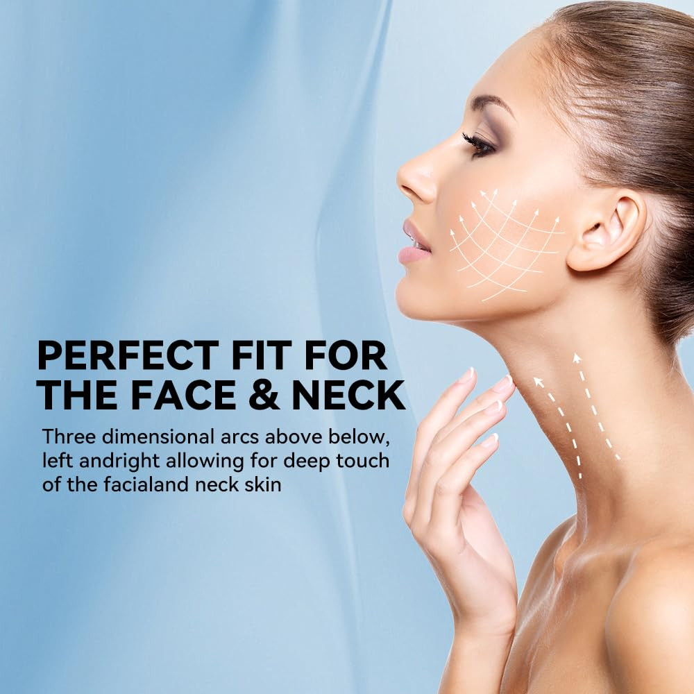 7-in-1 Neck and Face Massager with Vibration and Thermal Function (White)