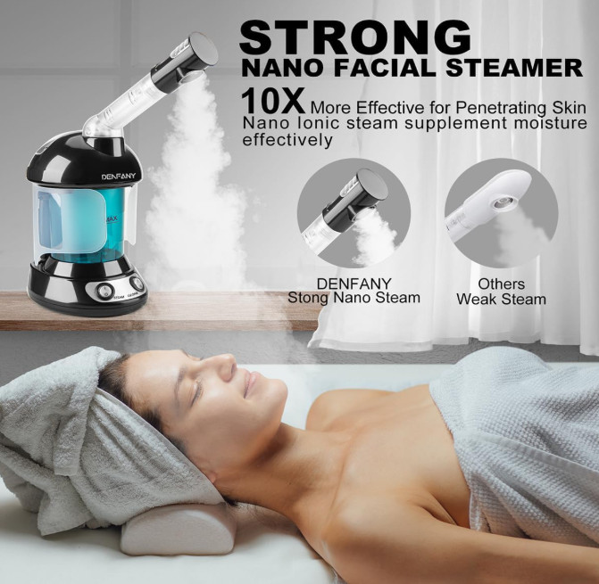 vaporizador facial professional limpieza sauna de cara poros a vapor profesional