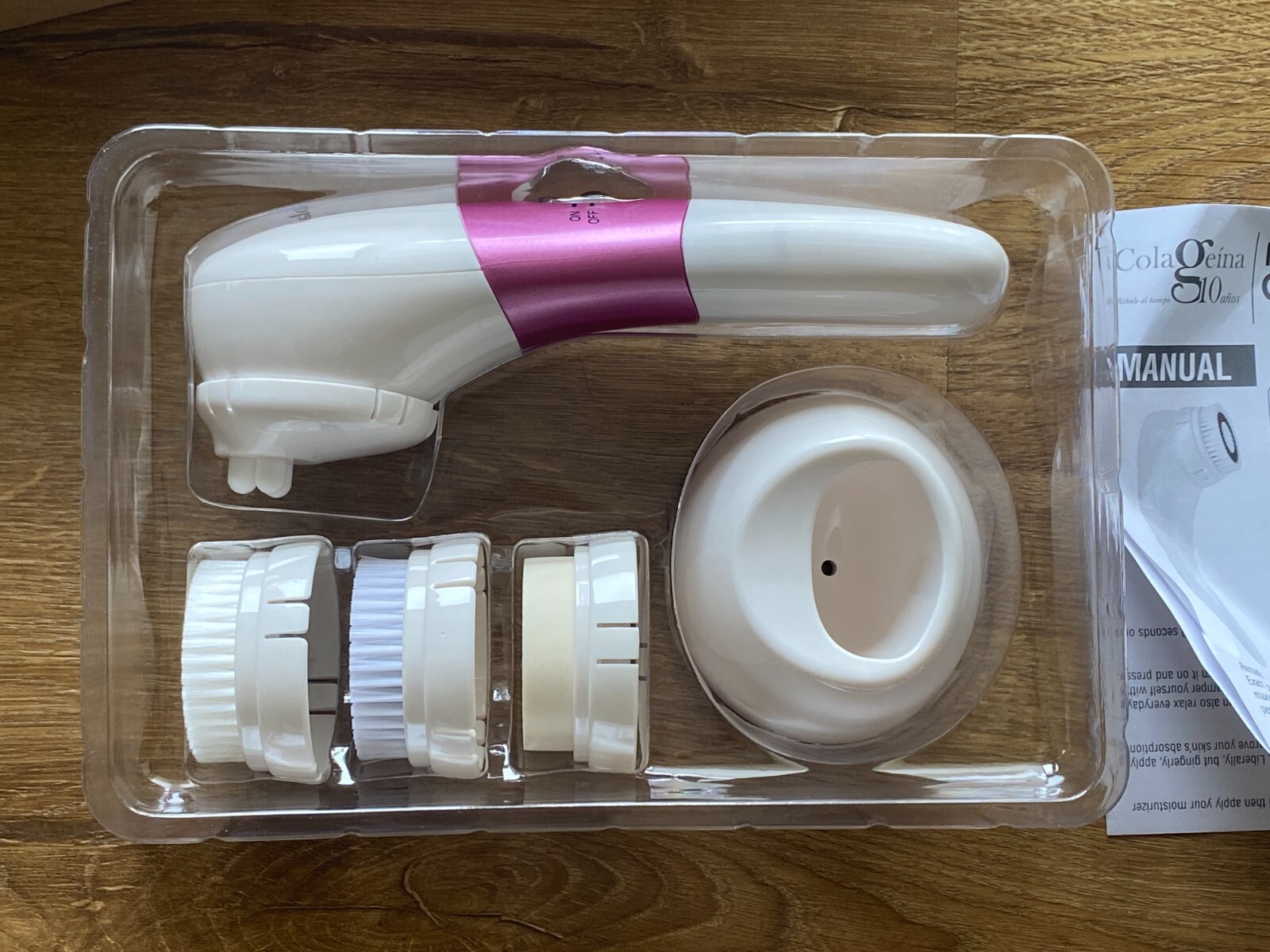Colageina 10 Super Cleanse Face & Neck Cleansing Device BRAND NEW Open Box