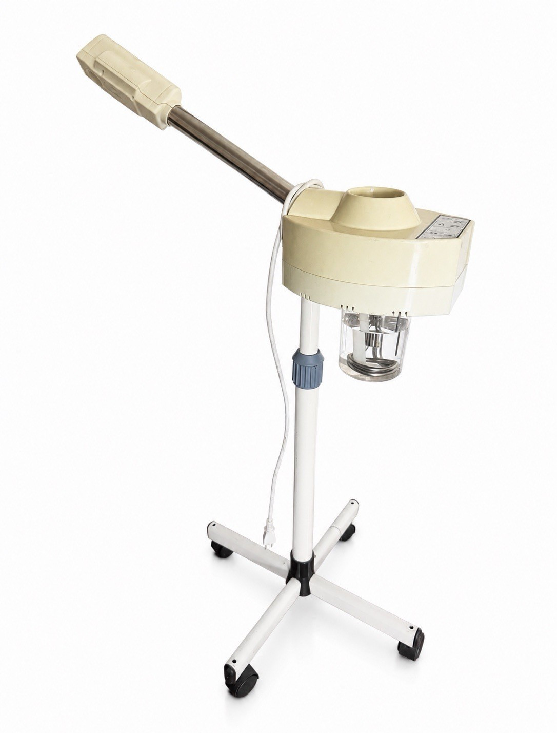 DT-318 Electric Facial Steamer w/ UV Light Controls, Beige/White Plastic