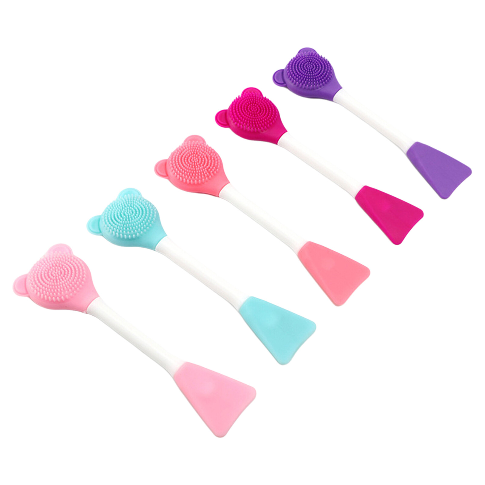 1pc Face Mask Applicator For Facial Clean Mask Scraper Cute Facial Wash Brush