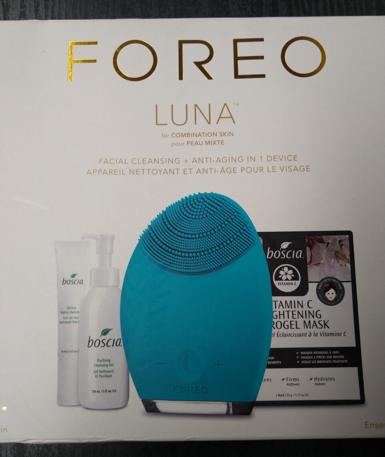 FOREO Limited Edition Gift Selection with BOSCIA LUNA , Anti-Aging NEW IN BOX