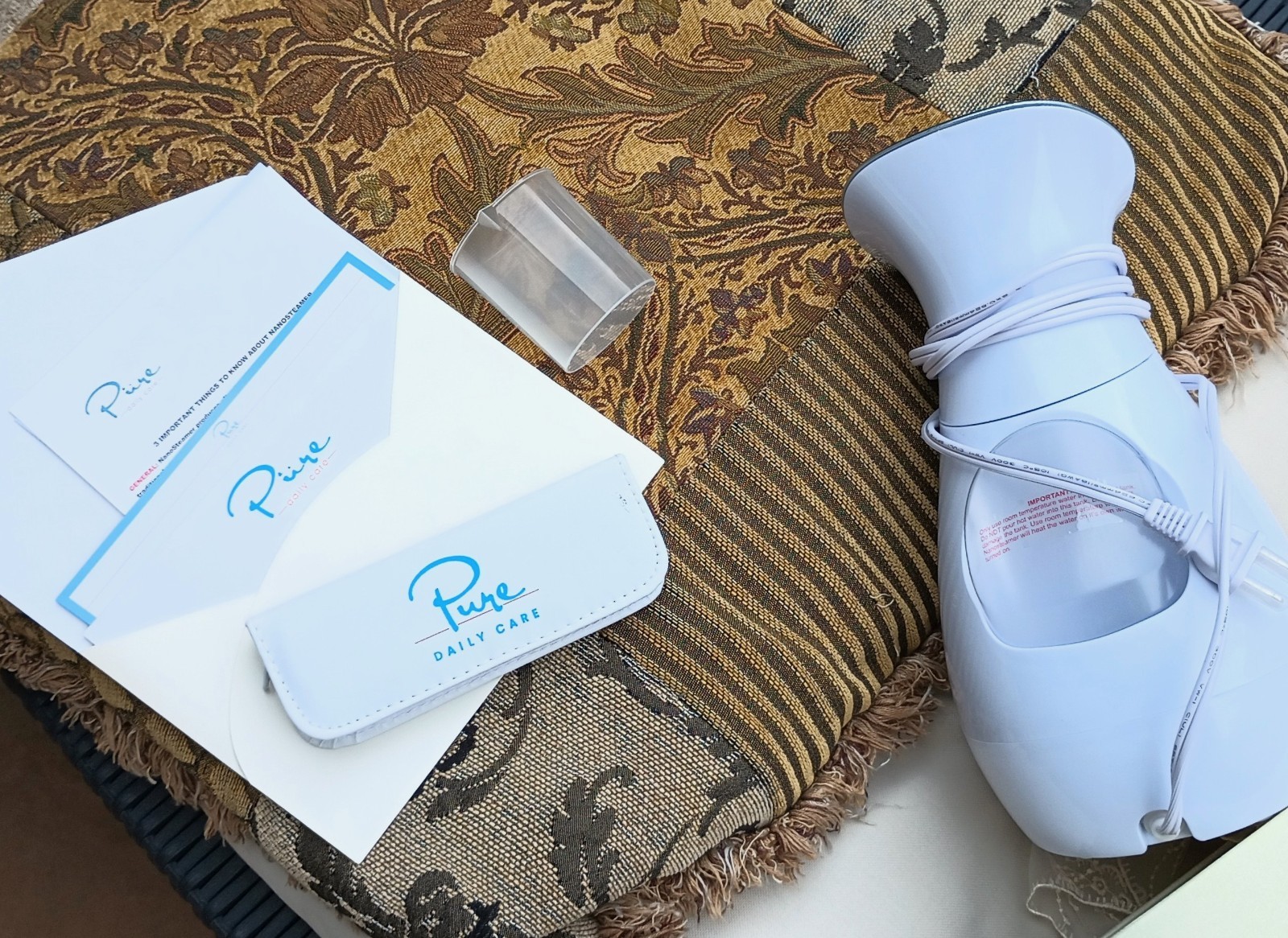 Pure Daily Care NanoSteamer 3 in 1 Ionic Facial Steamer w/St. Steel Skin Kit