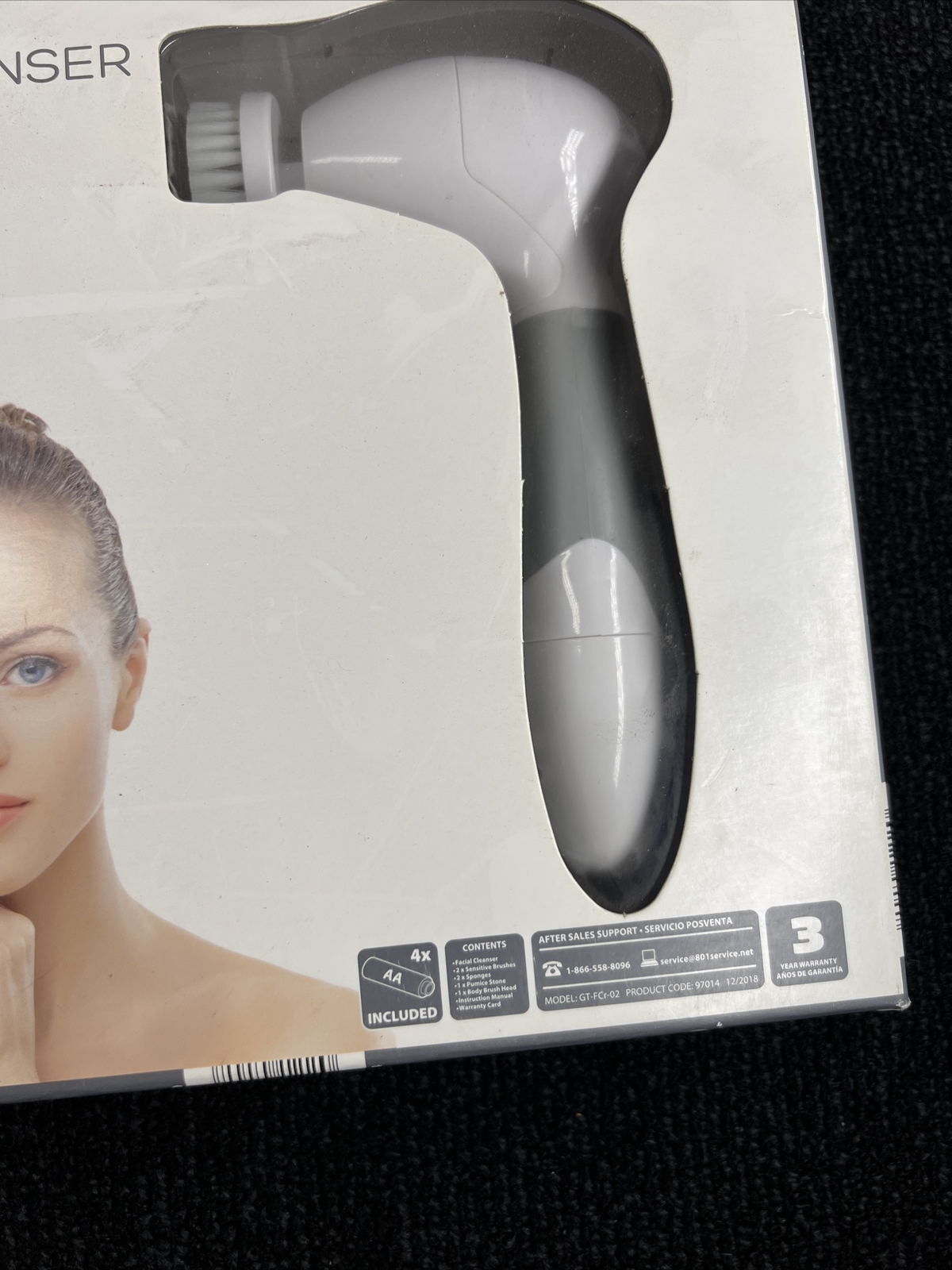 Visage Pro Style Facial Cleanser NIB Spinning Brush with additional brushes