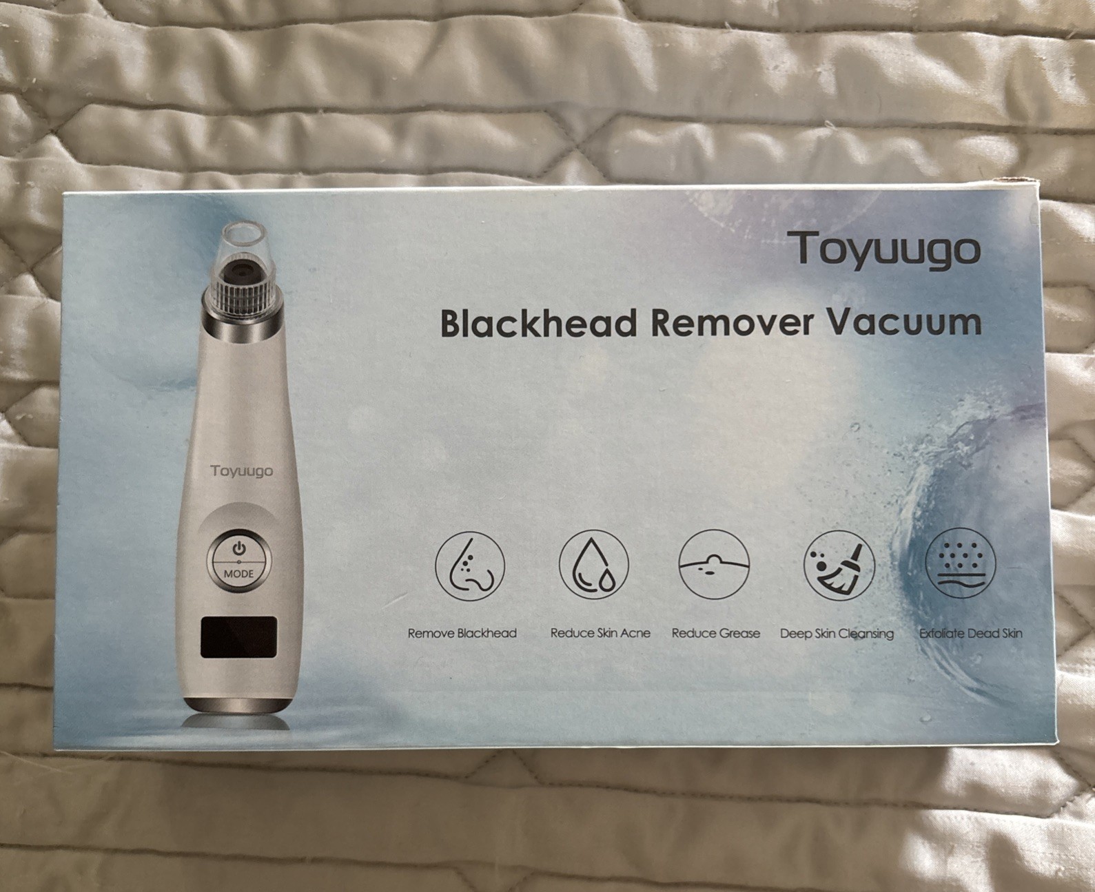 Toyuugo Blackhead Remover, Facial Pore Deep Cleaning Tool, USB Recharge – White