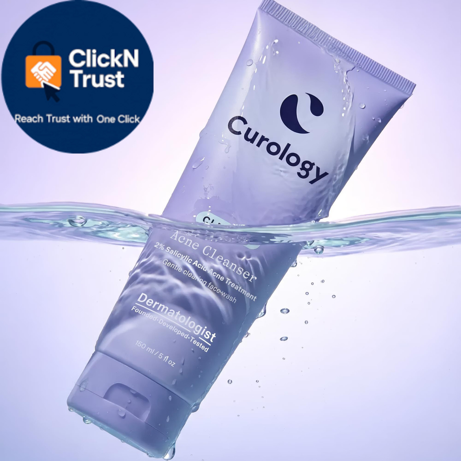 Curology 2% Salicylic Acid Face Wash for Acne Prone Skin, 5 Fl Oz (Pack of 1)