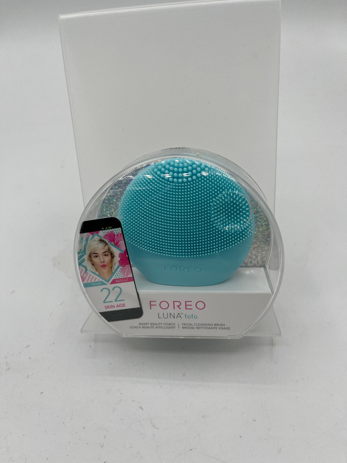 FOREO LUNA Fofo Mint Smart Facial Cleansing and Firming Massage Brush. NIB