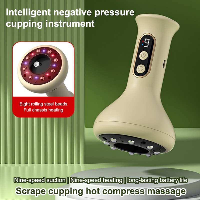 USB Rechargeable Abdominal Massager For Hot Compress Adjustable Cupping Massage