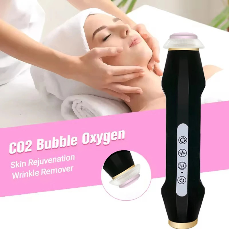 New CO2 Oxygen Bubble Device Exfoliate Oxygen Facial Machine Wrinkle Removal