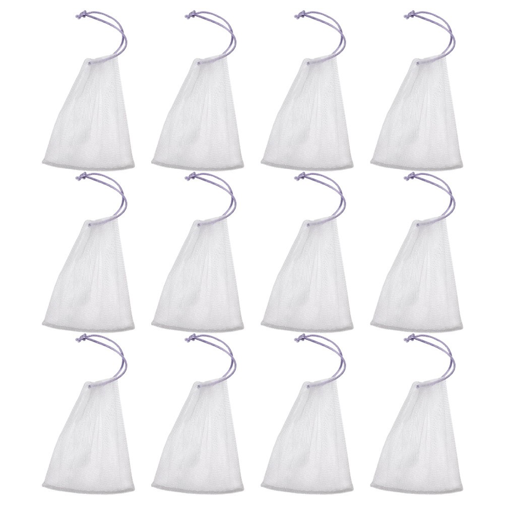 40Pcs Durable Nylon Exfoliating Soap Pouches Multi Color for Home Shower