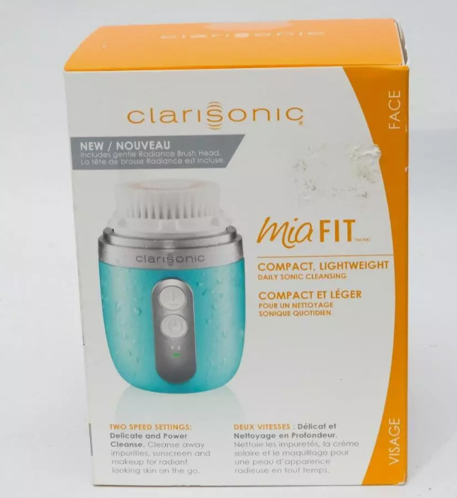 In Box Clarisonic Mia Fit Skin Cleaning Face Brush PINK/WHITE/BLUE/ BLACK