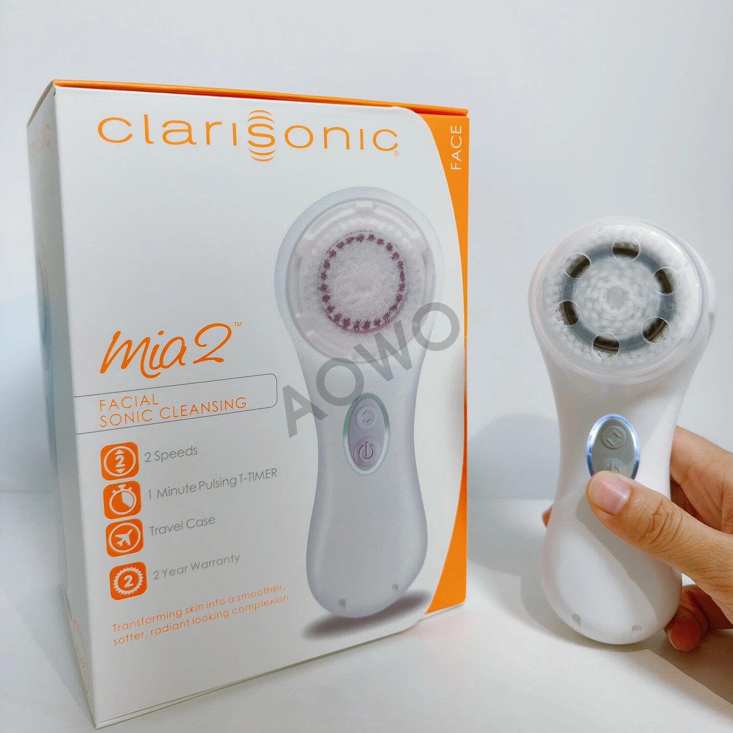 Clarisonic Mia 2 Cleansing System 2 Speeds for Gentle and Everyday Cleansing Set