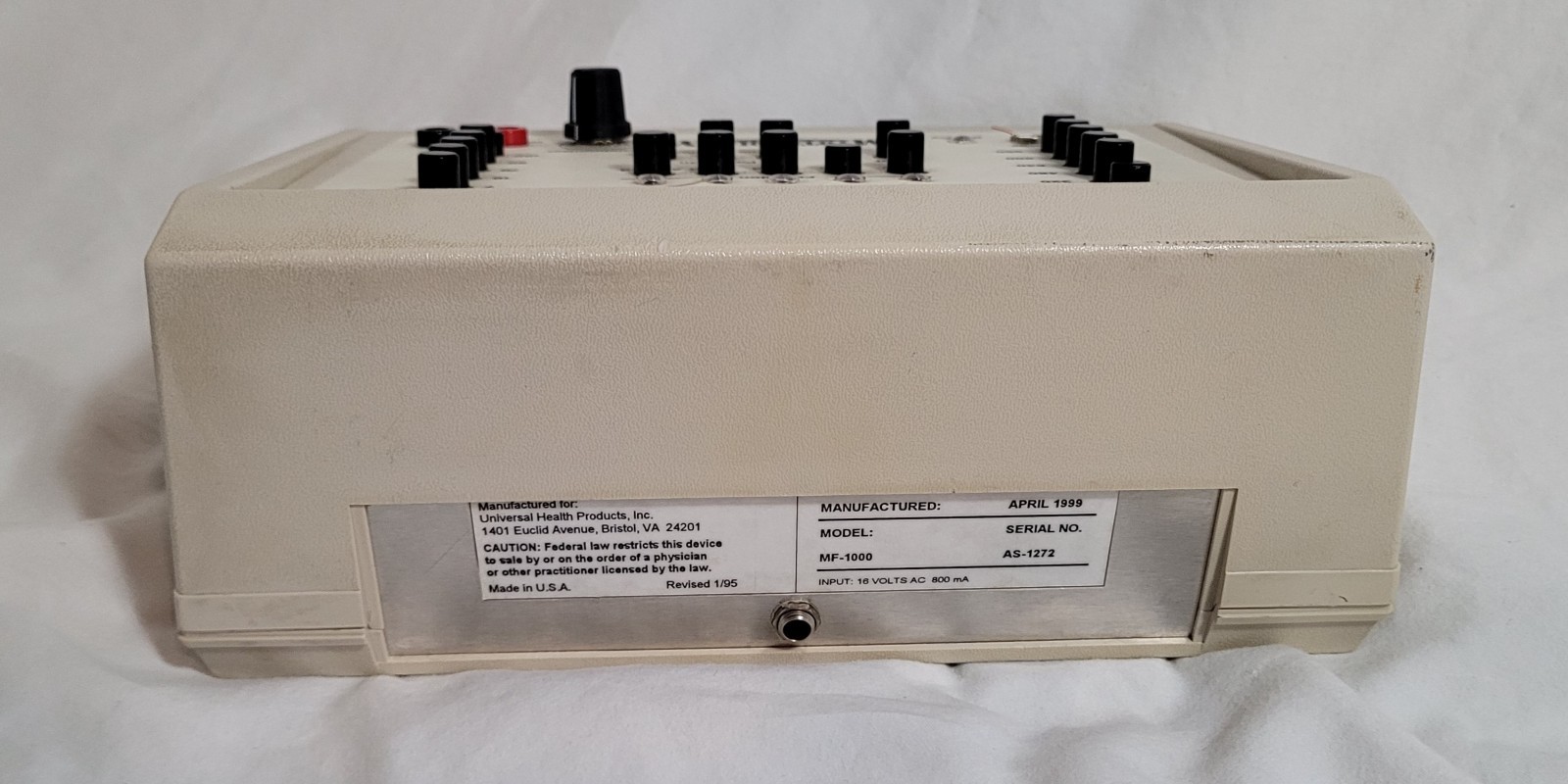 Myotonology Microcurrent Facial Fitness System Base Charger Port Damage UNTESTED