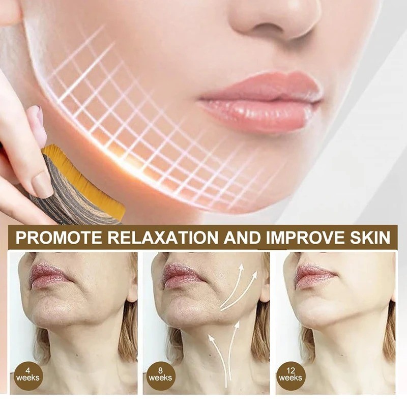 Facial Massage Brush Face Chin Contour Beauty Skin Care Tool