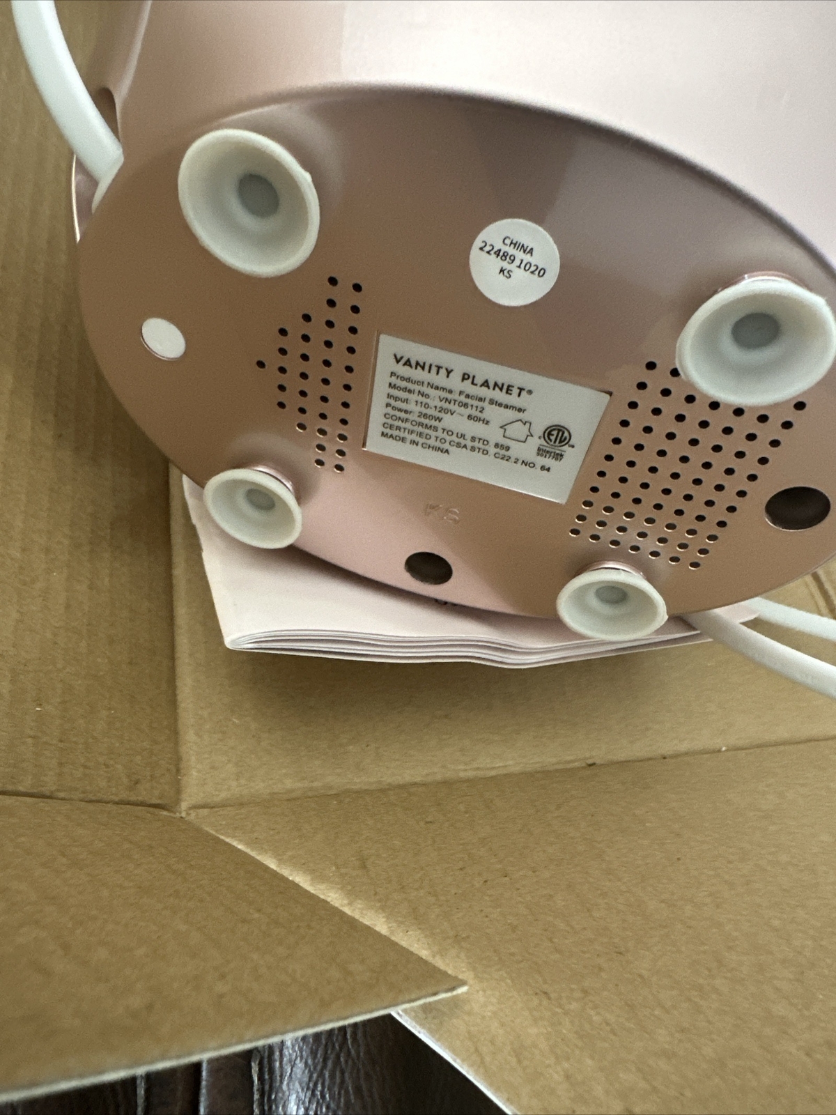Vanity Planet Aira Ionic Facial Steamer Rose Gold Edition Detox your Skin