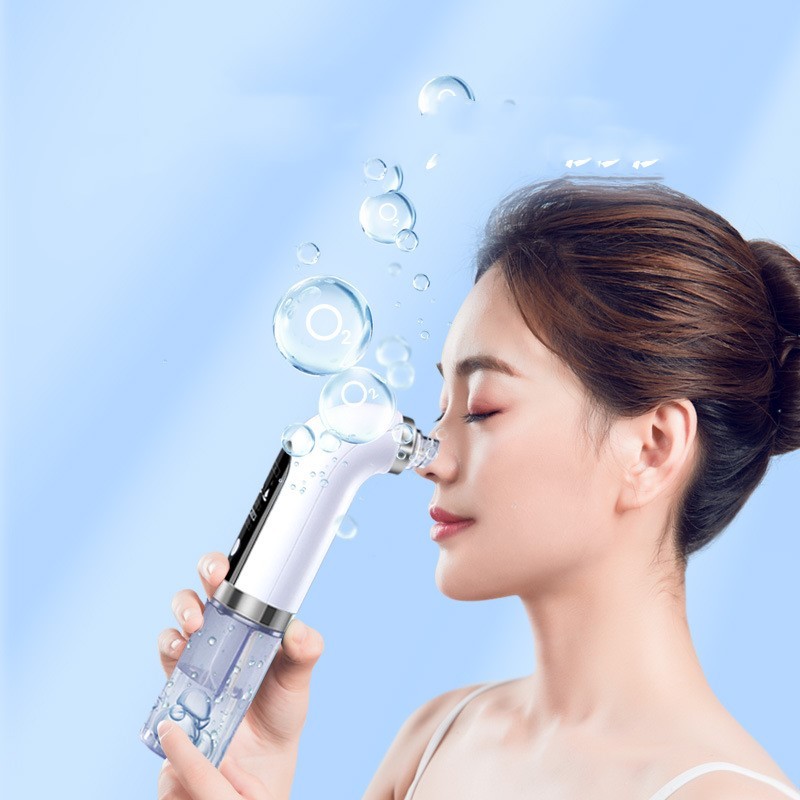 Electric Blackhead Remover Pore Vacuum Cleaner USB Facial Suction 5 Heads Acne