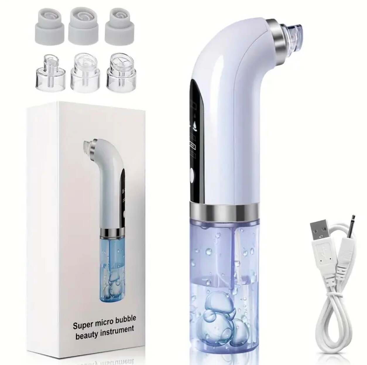 electric facial cleaner rechargeable and facial spatula, deep cleaning duo