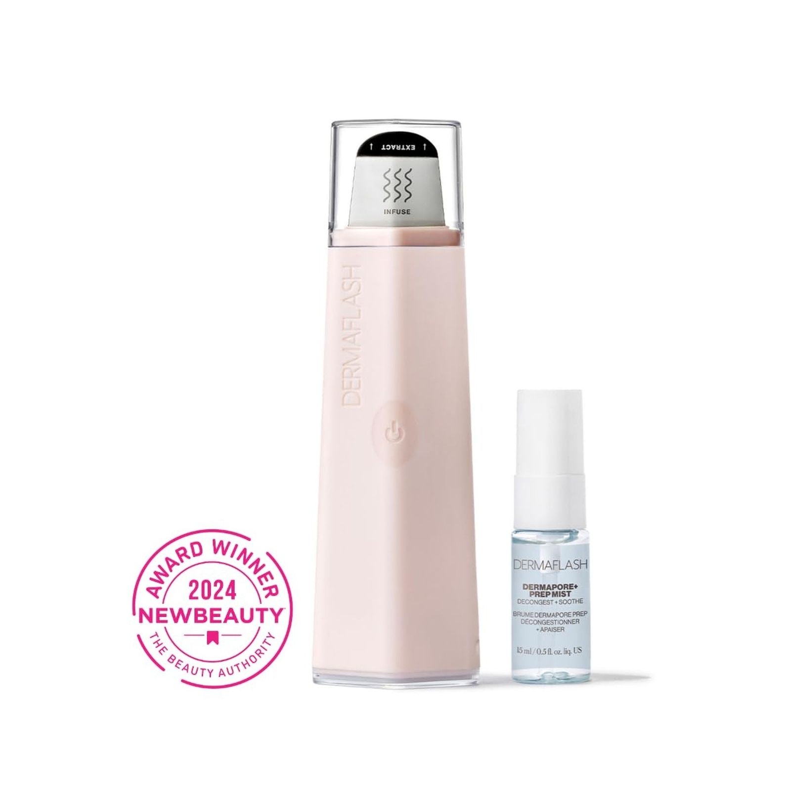 DERMAFLASH DERMAPORE+™ Ultrasonic 2-in-1 Pore Extractor and Serum Infuser,