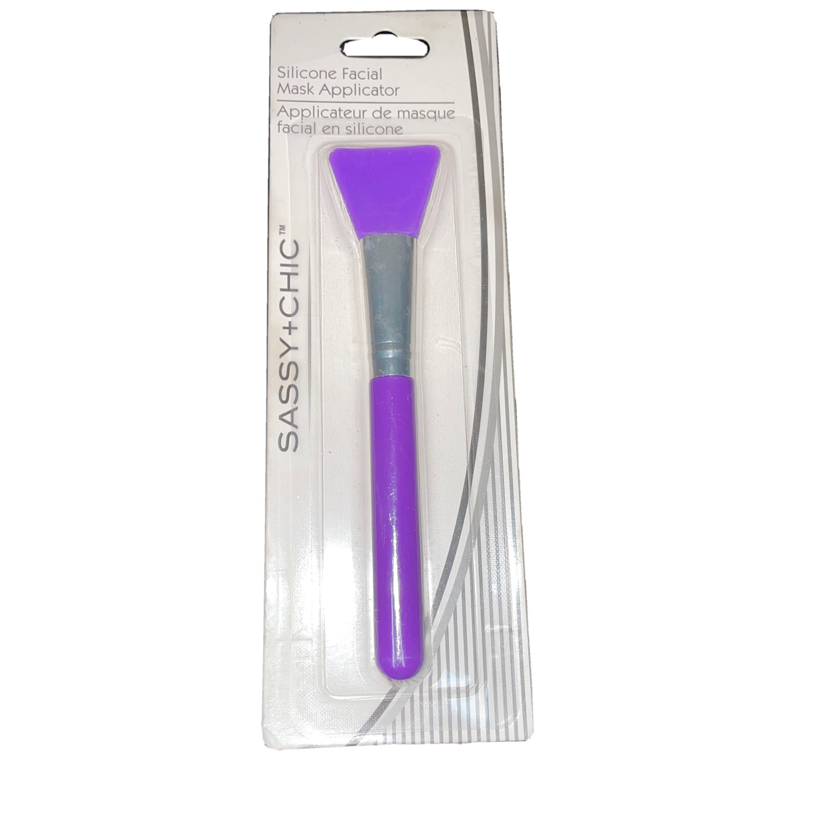 SASSY + CHIC Silicone Facial Mask Applicator Purple New Sealed