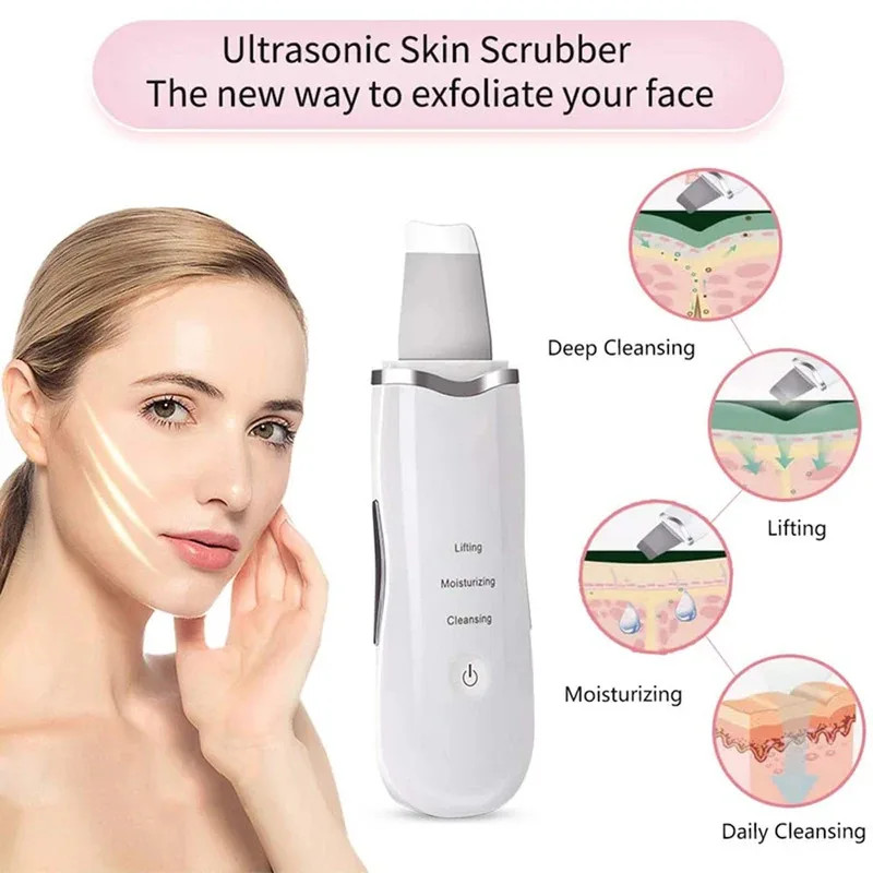 Deep Vibrate Facial Cleaner Shovel Spatula Ultrasonic Facial Shovel Massager