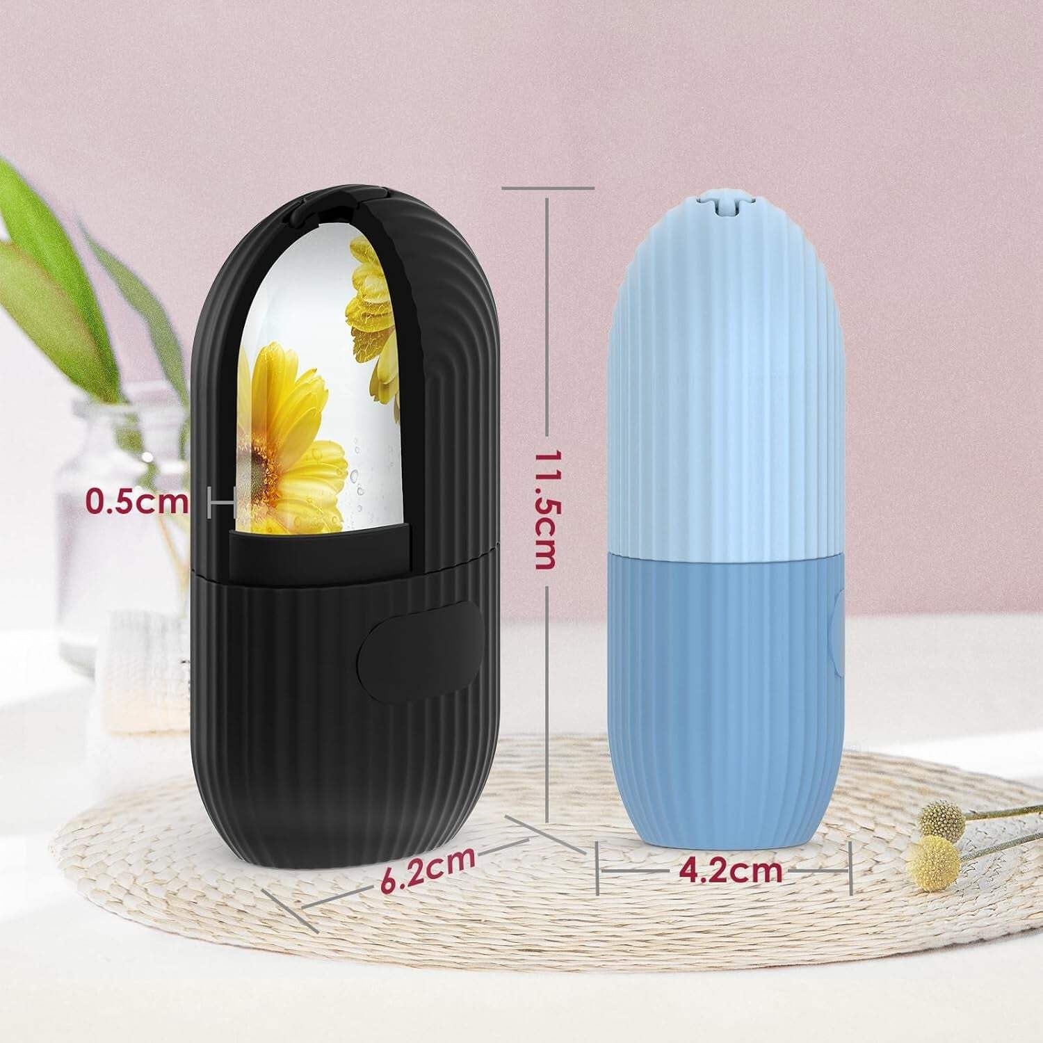 Silicone Ice Facial Roller with Soft Cleaning Brush