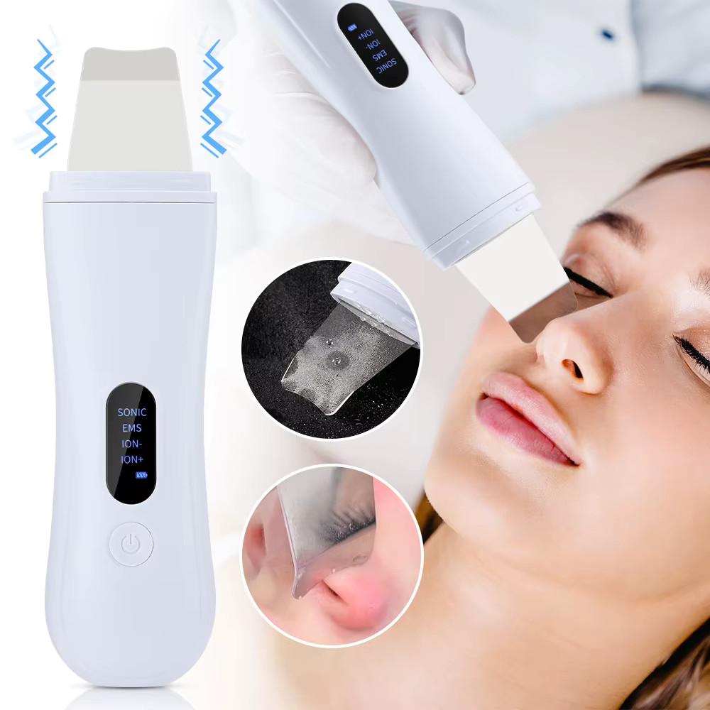 Skin Spatula Ion Deep Face Cleaning 4 Modes Cleaner Peeling Skin Care Device