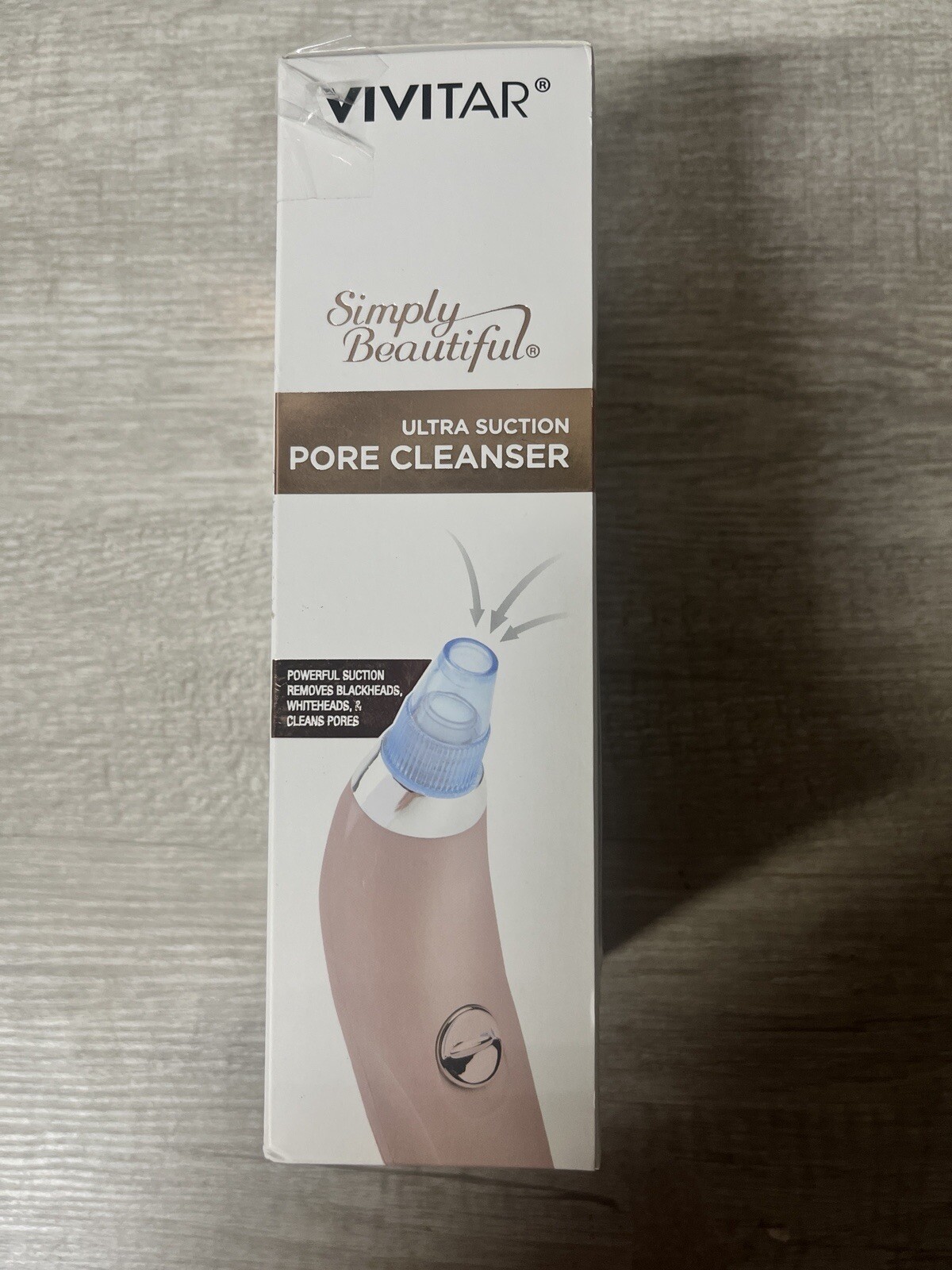 Vivitar Ultra Suction Pore Cleanser Simply Beautiful Metallic Series Rose NIP