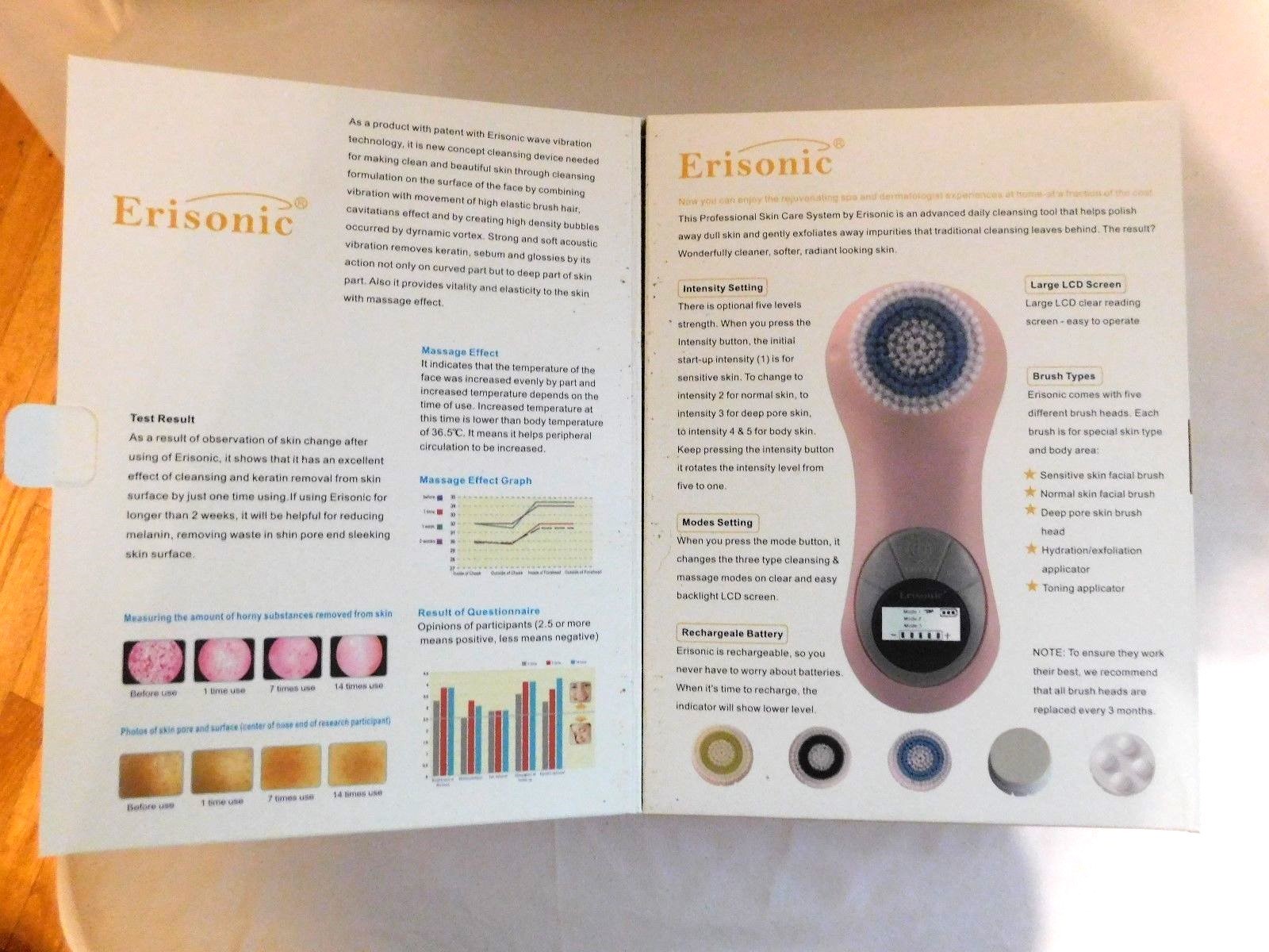 Erisonic WATER-PROOF Cleansing System for Face and Body