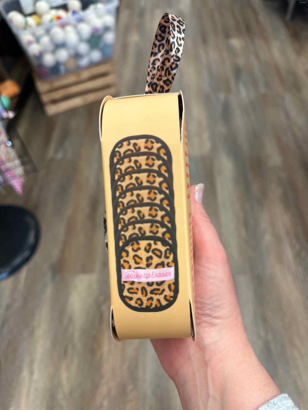 The Original Make Up Eraser, 7 Day Set in Leopard Print