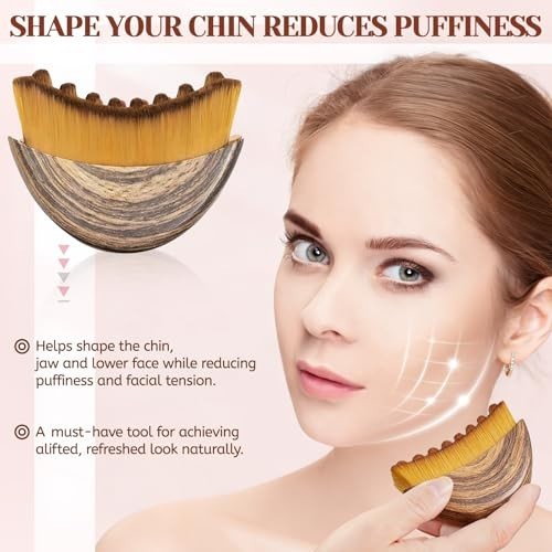 Lymphatic Contour Face Brush for Lymphatic Drainage Face Massage Sculpting